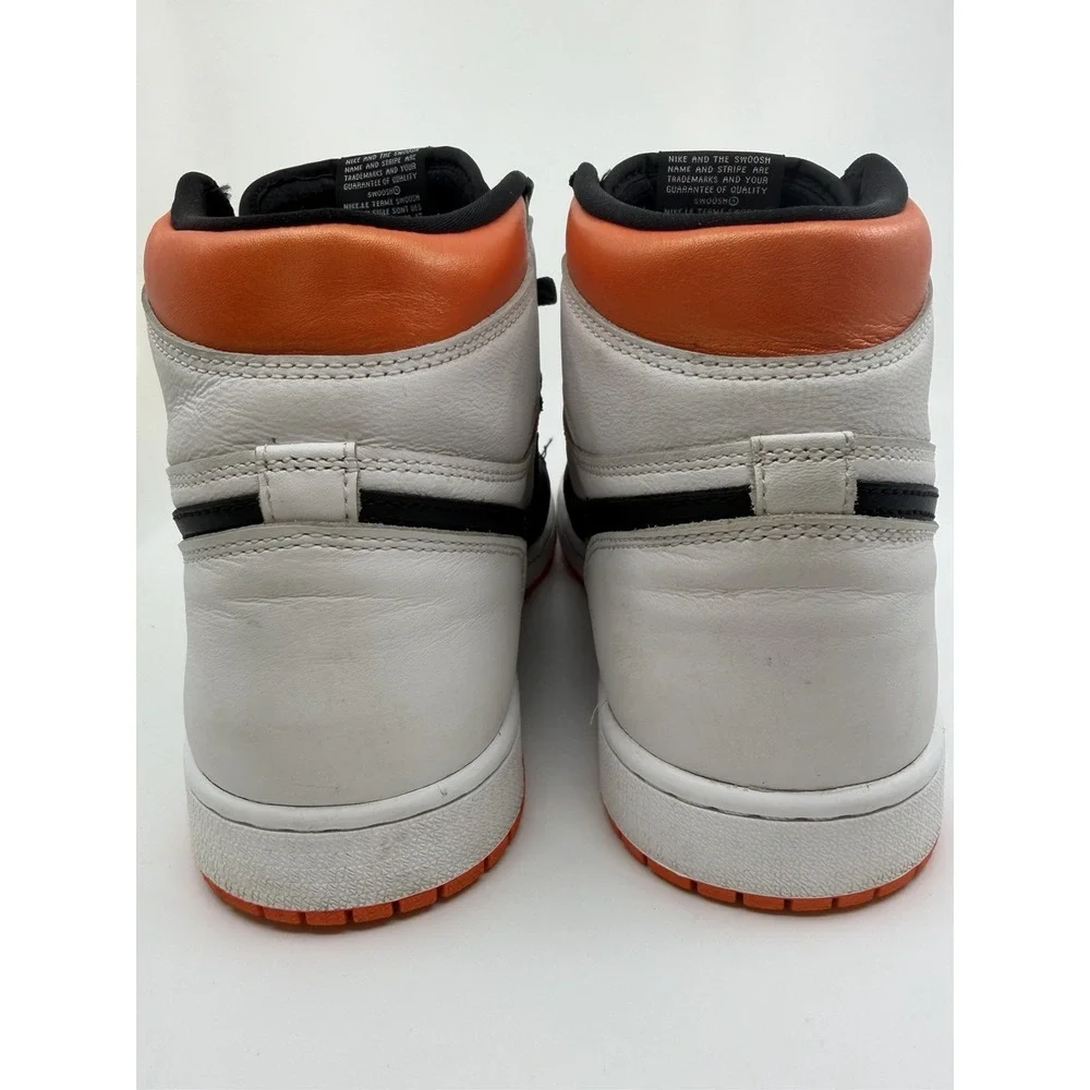 Nike Air Jordan 1 High OG Electro Orange Men's Size 10 Black White VGUC!!